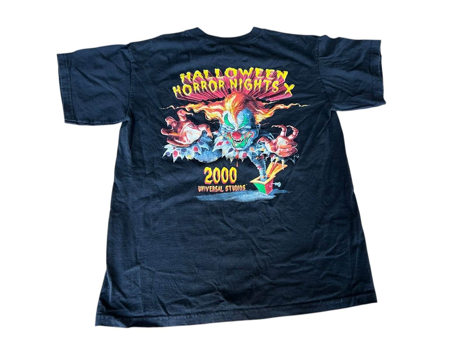 Vintage 2000 Universal Studios Halloween Horror Nights Shirt M Glow In The Dark