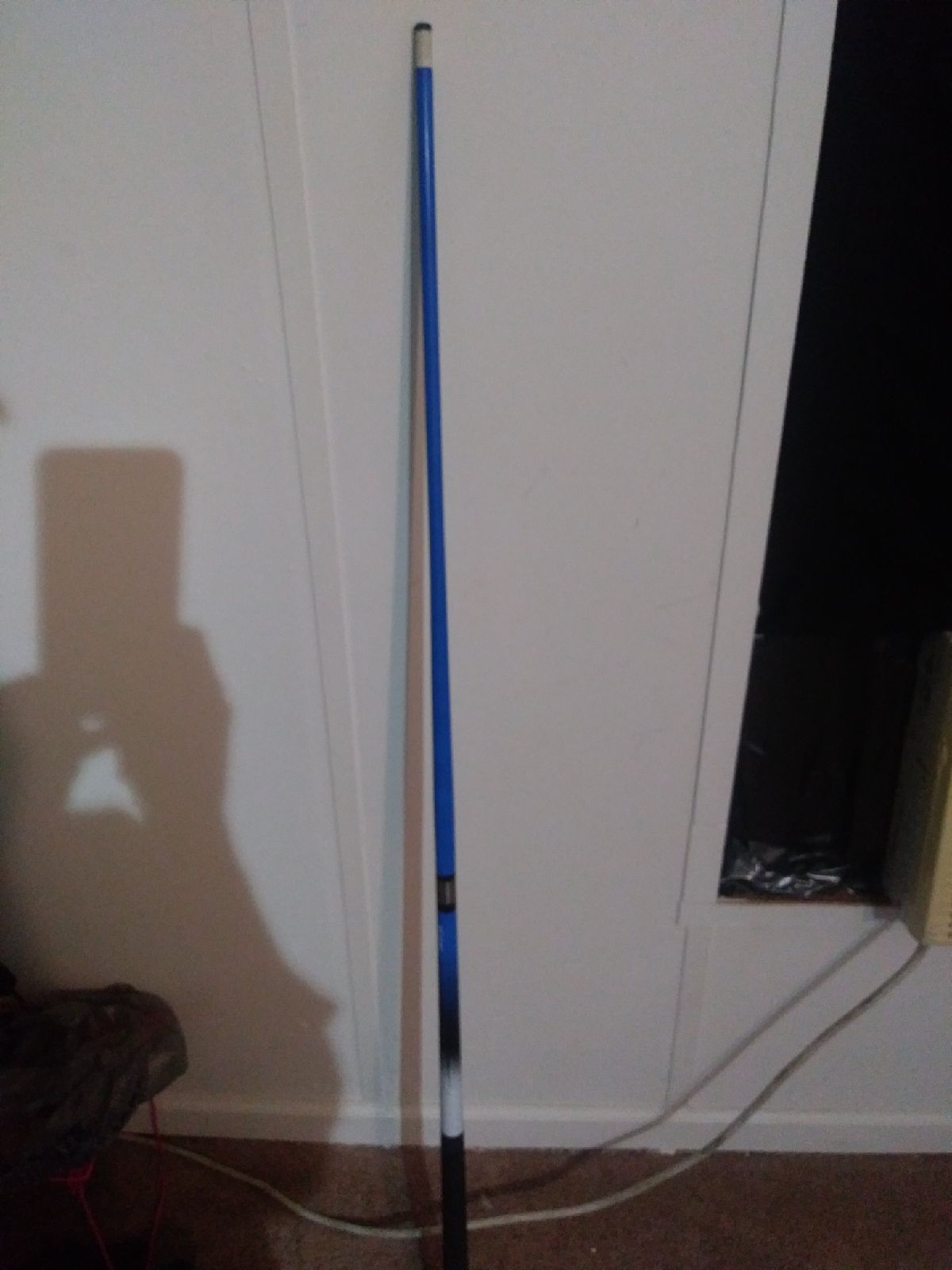Pool cue blue and black