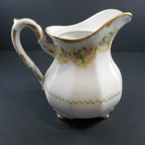 Limoges France Elite Works footed creamer circa 1920-1932