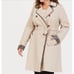 Torrid Outlander Double Breasted Tartan Plaid Trimmed Khaki Trench Coat 2X 18 20