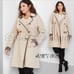 Torrid Outlander Double Breasted Tartan Plaid Trimmed Khaki Trench Coat 2X 18 20