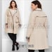 Torrid Outlander Double Breasted Tartan Plaid Trimmed Khaki Trench Coat 2X 18 20