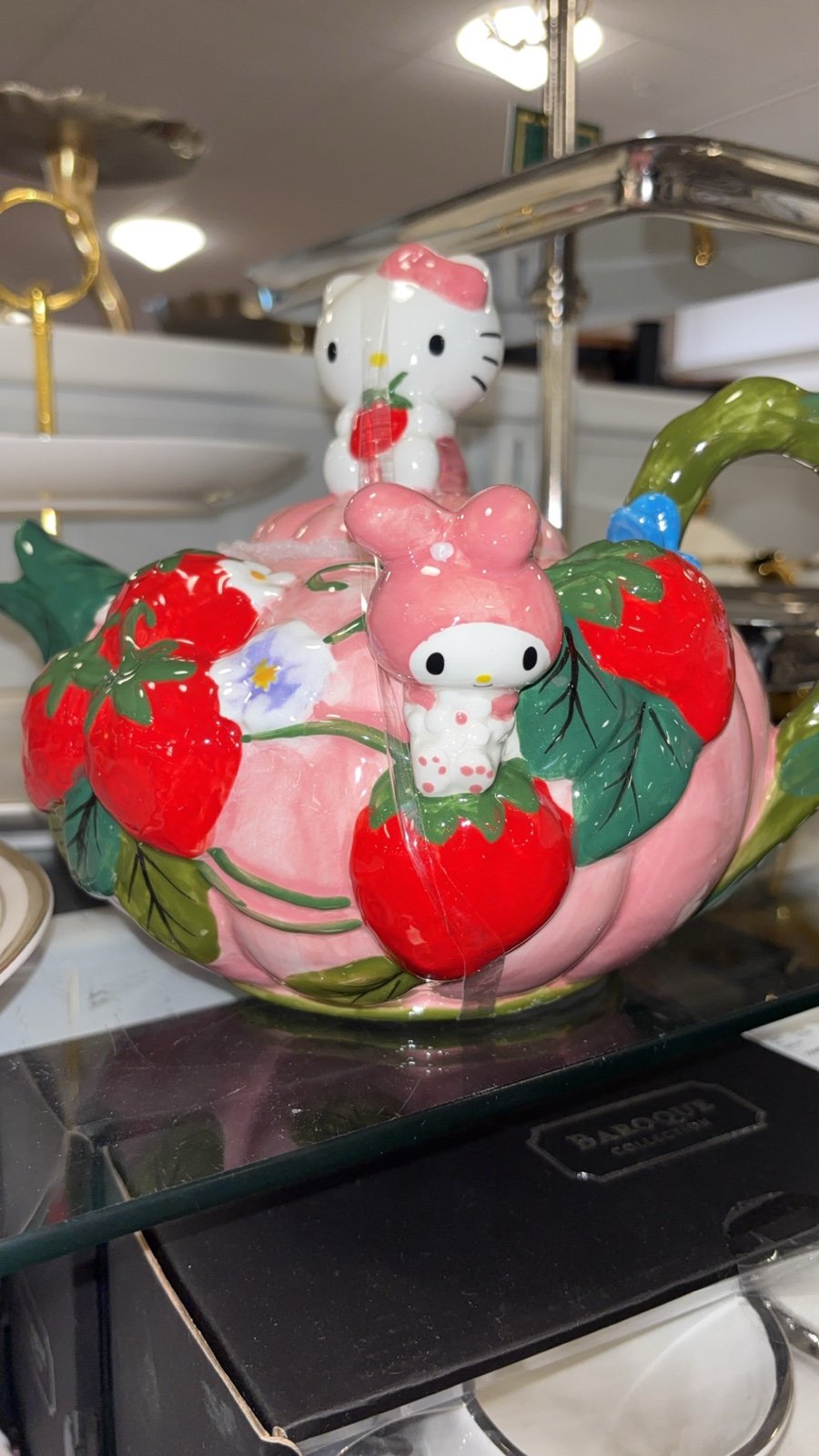 Blue sky hello kitty ceramic