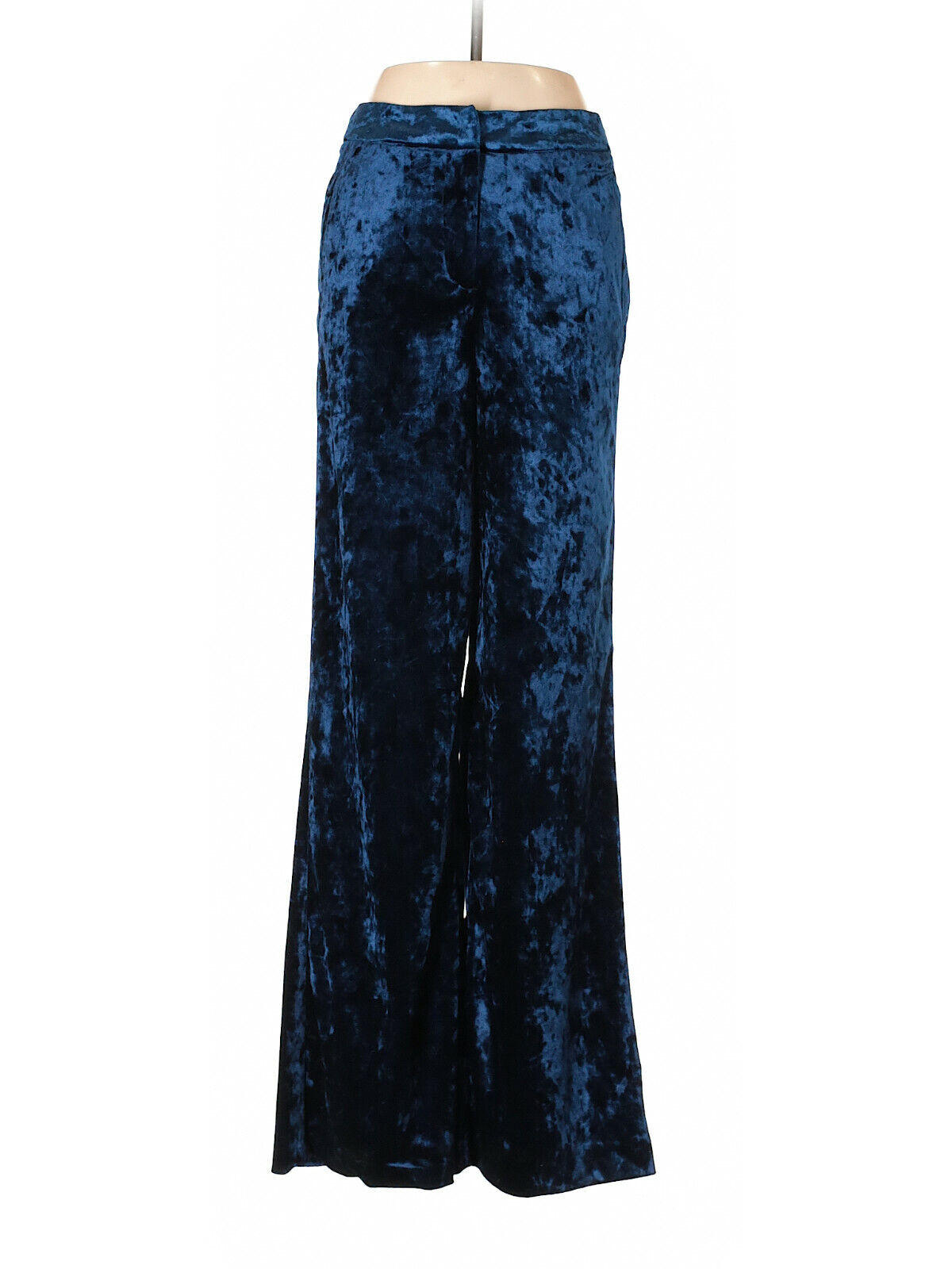 NEW! Cynthia Rowley Lovely Black Velour Crushed Velvet Relaxed Leg Dress Pants 8