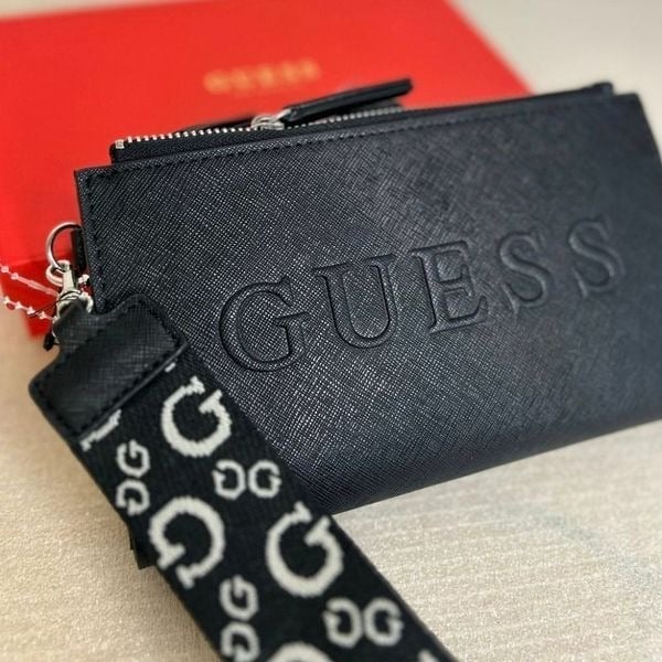 GUESS Faux Leather Wallets for Women Mercari