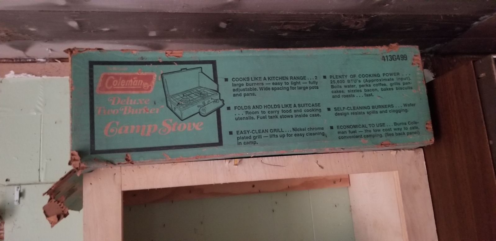 Coleman camp stove