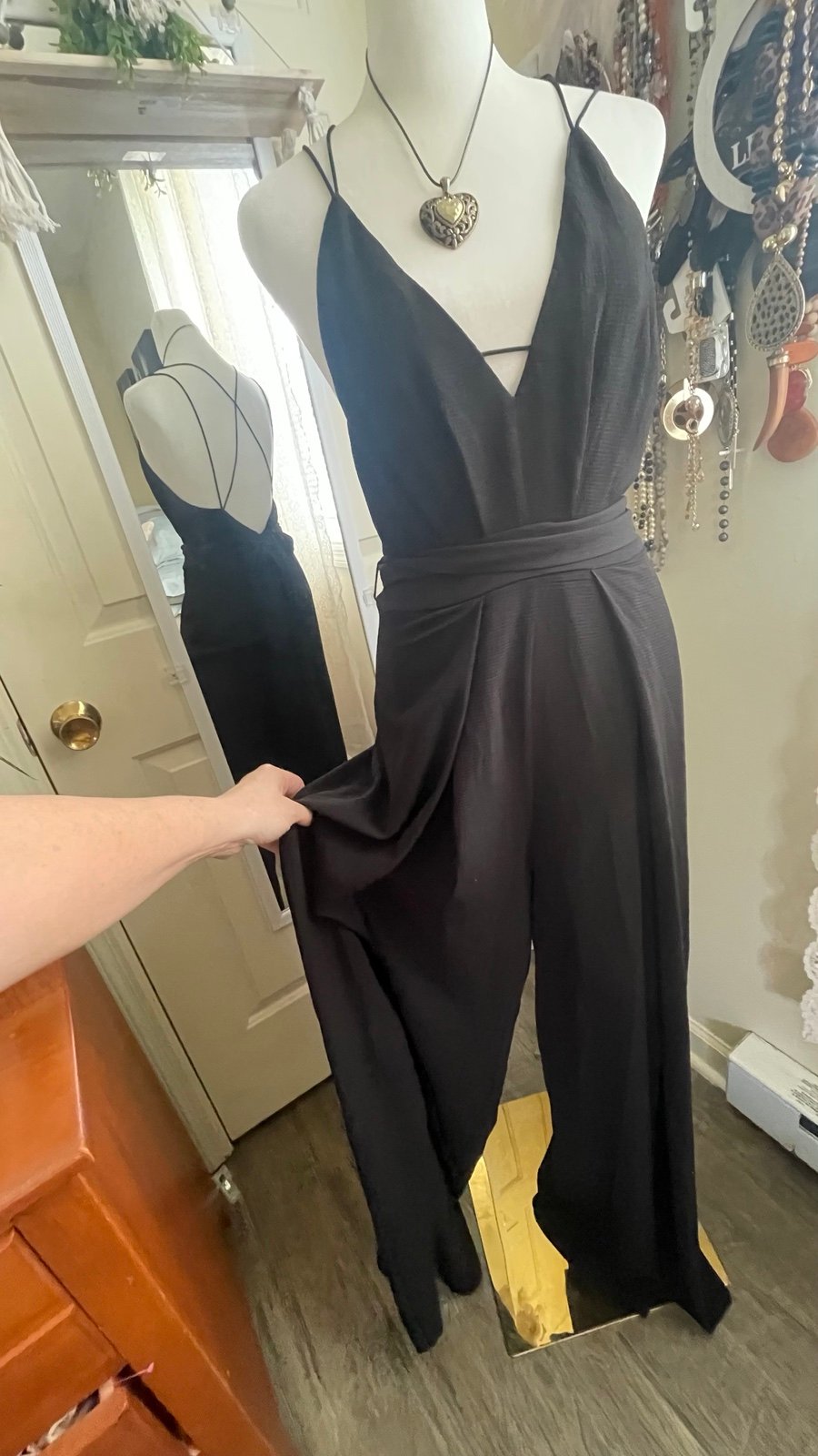 Elegant women’s black jumpsuit
