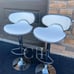 New 4 white bar stools