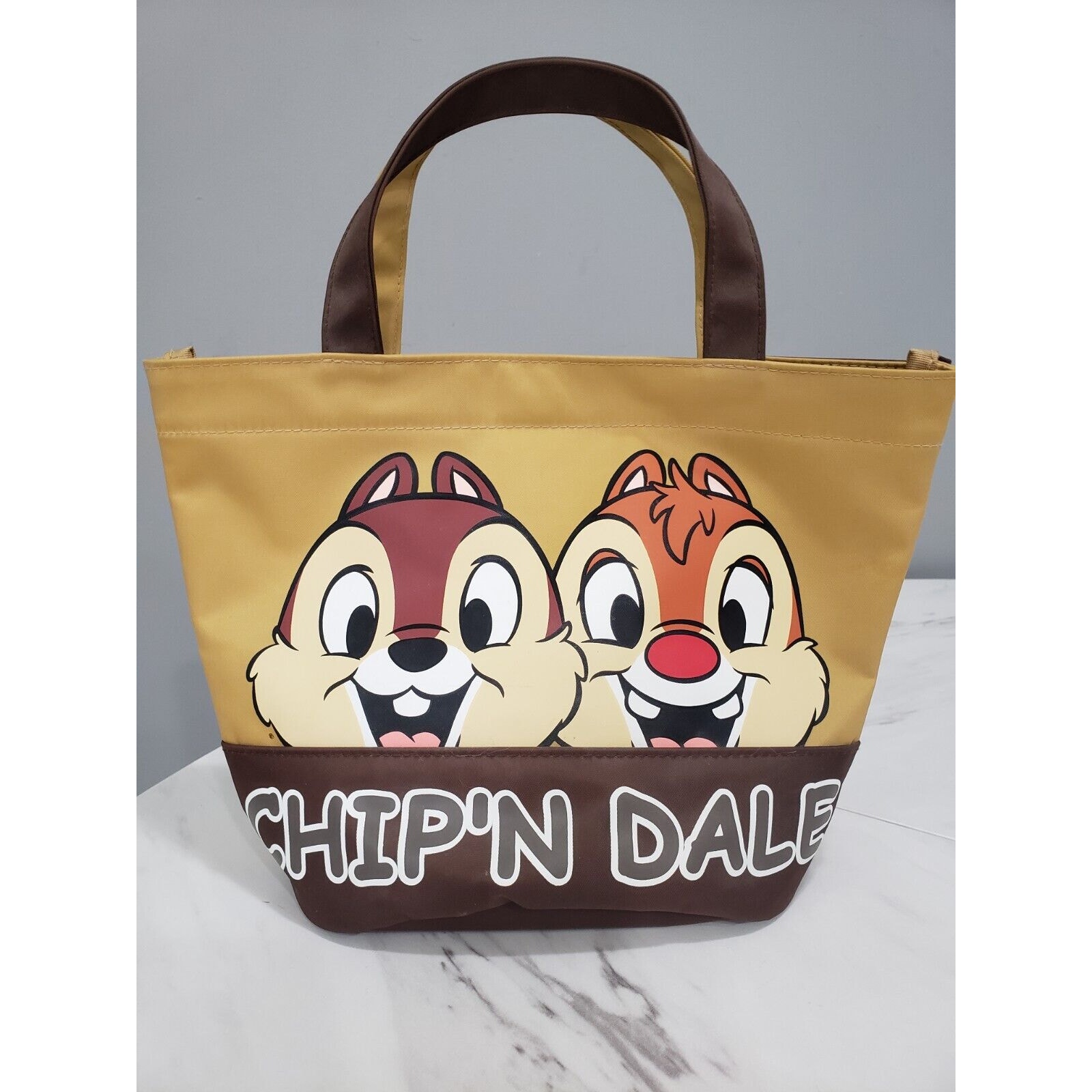 Vintage Japan Tokyo Disney Resort Chip and Dale Small Tote Bag Limited