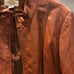 Talbots 100% leather brown fitted jacket sz 14
