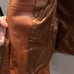 Talbots 100% leather brown fitted jacket sz 14