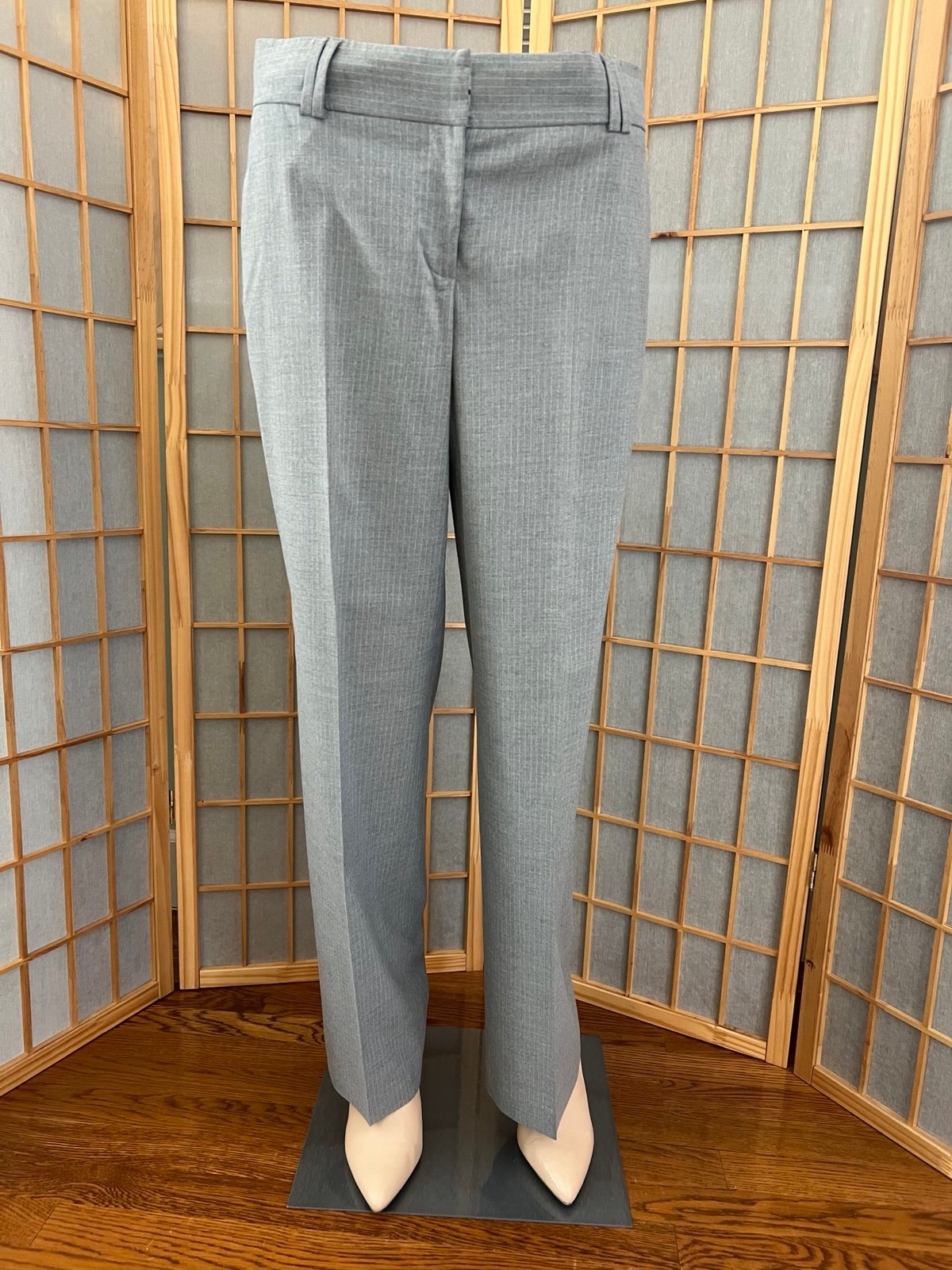 Alfani light gray with white pinstripes slacks size 4