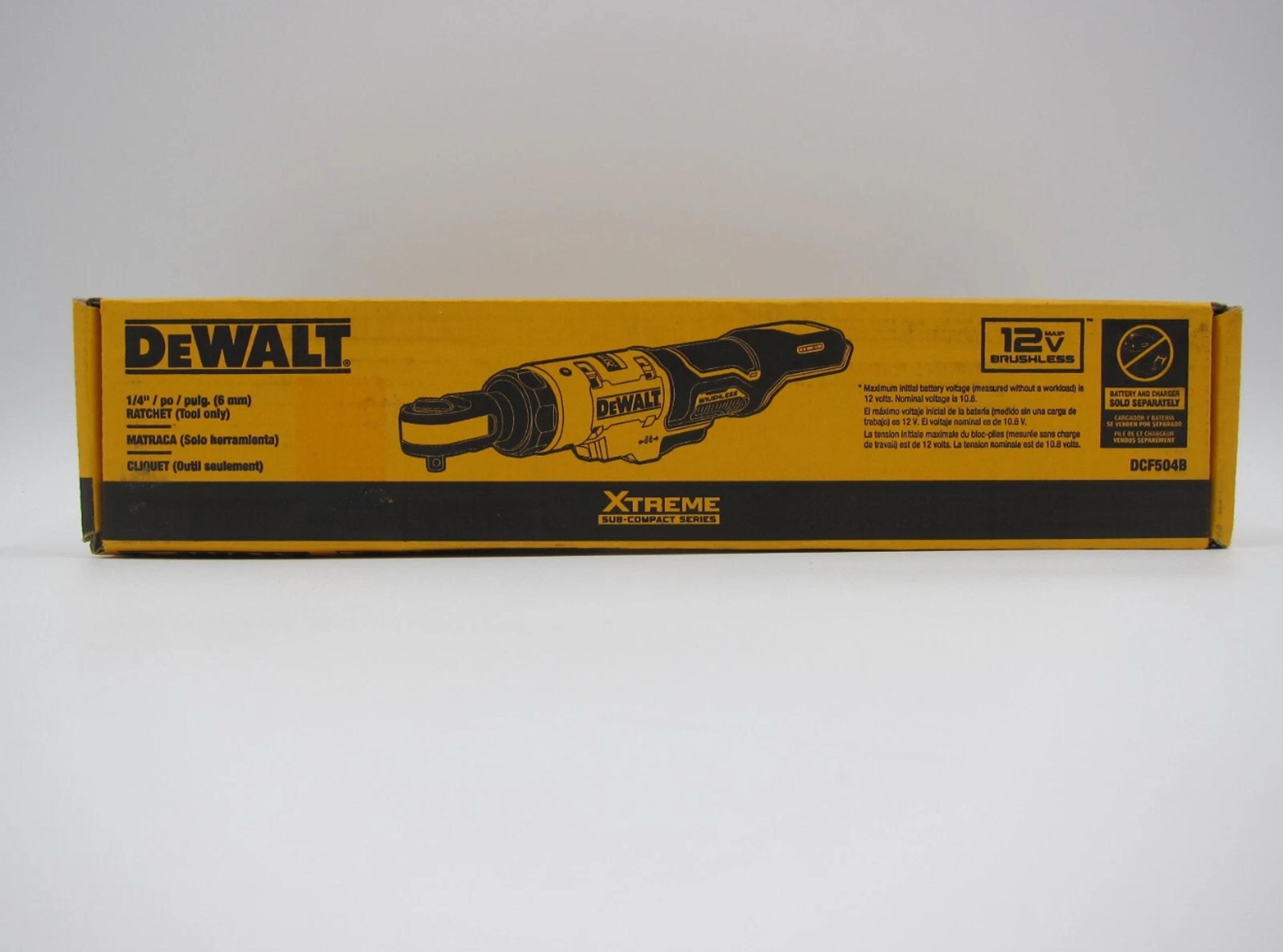 DeWALT DCF504B 12V MAX XTREME 1/4" Brushless Compact Rachet Tool Only NEW