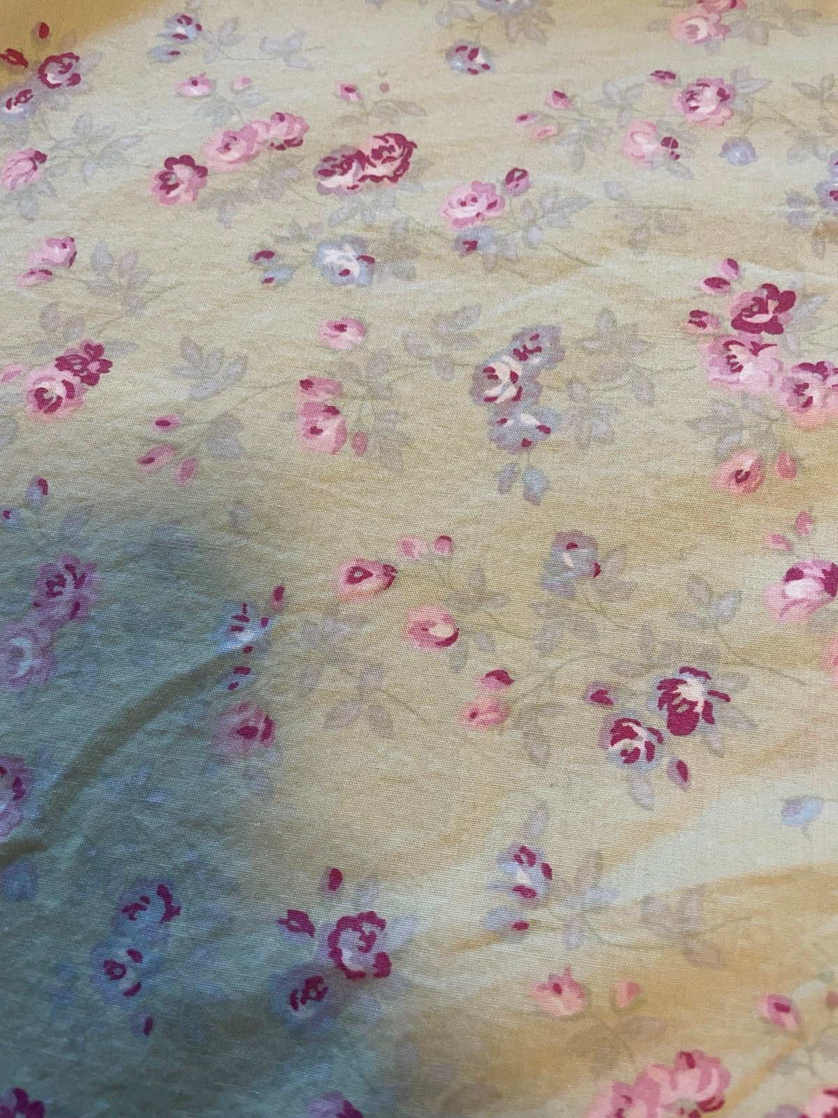 Simply Shabby Chic Body Pillowcase Green Floral With Buttons