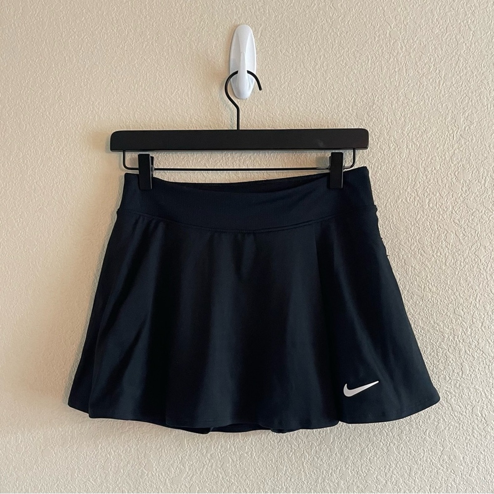 Nike Dri-FIT Advantage Short Skirt Skort Tennis Black Mini Womens Size Small