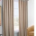 Thermalogic Check Tab-Top Curtain Pair - Wheat 80x64