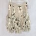 New LAUREN RALPH LAUREN Womens (12) Cream & Black Chiffon Ruffle Midi Skirt 185