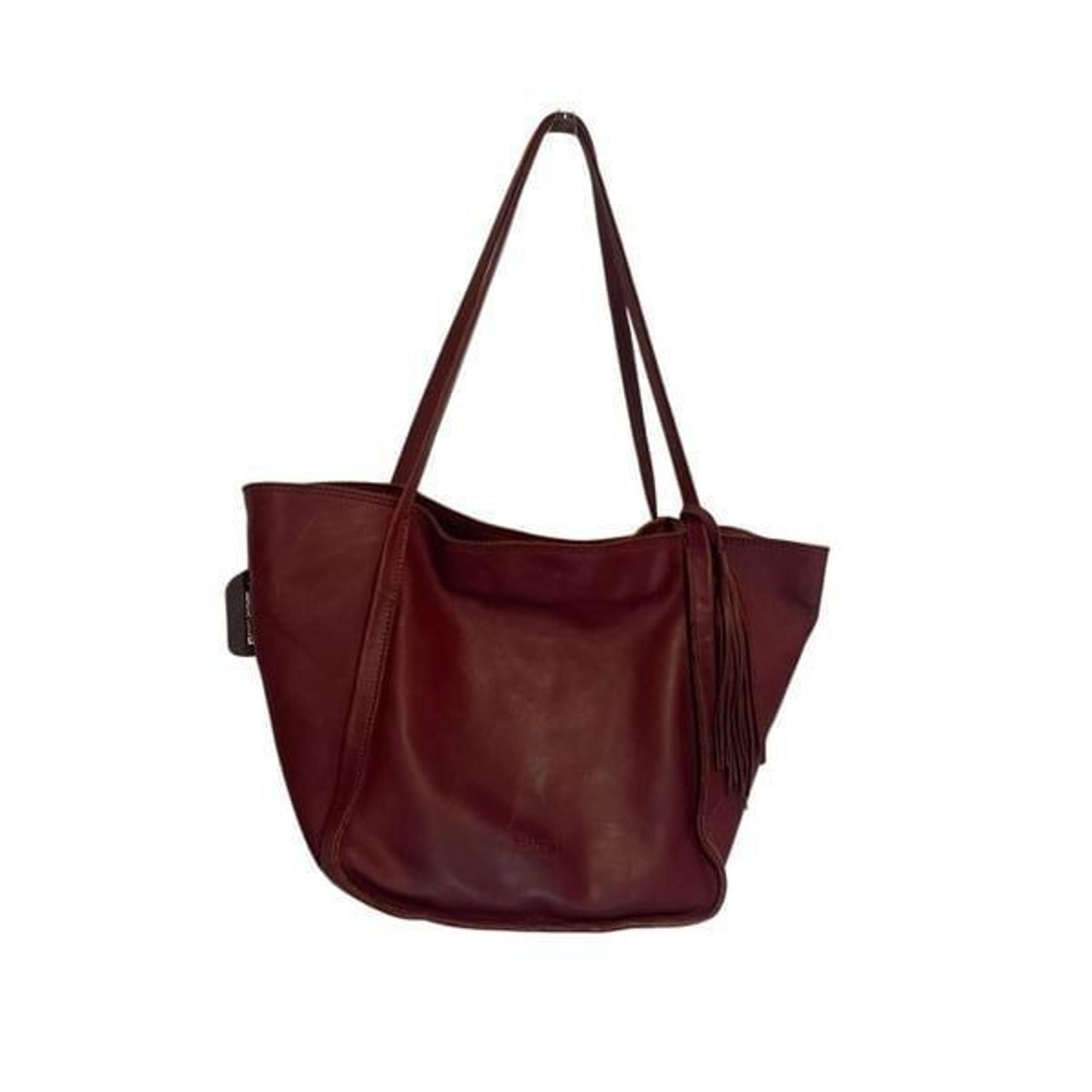 Margot New York "Millie" Burgundy Tote Geniune Leather