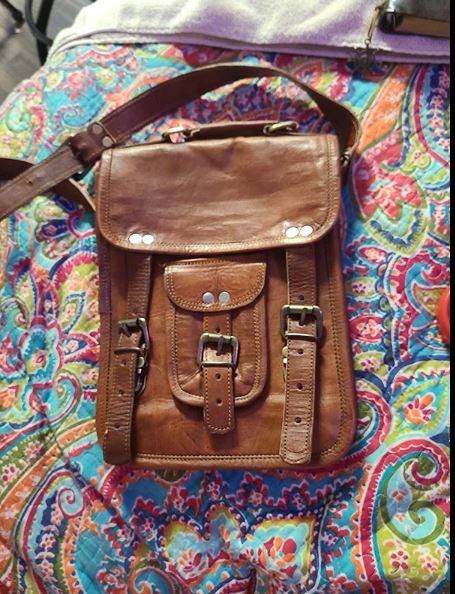 11 small Leather messenger bag shoulder bag cross body