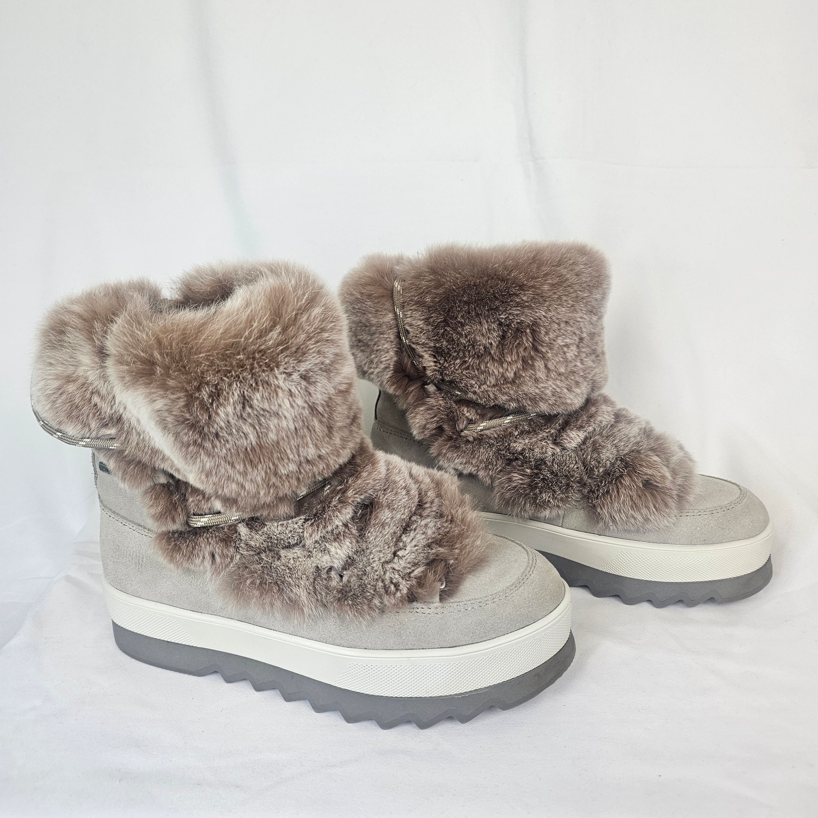Cougar Penelope Waterproof Rabbit Fur Winter Boots Size 6 Cozy Luxe