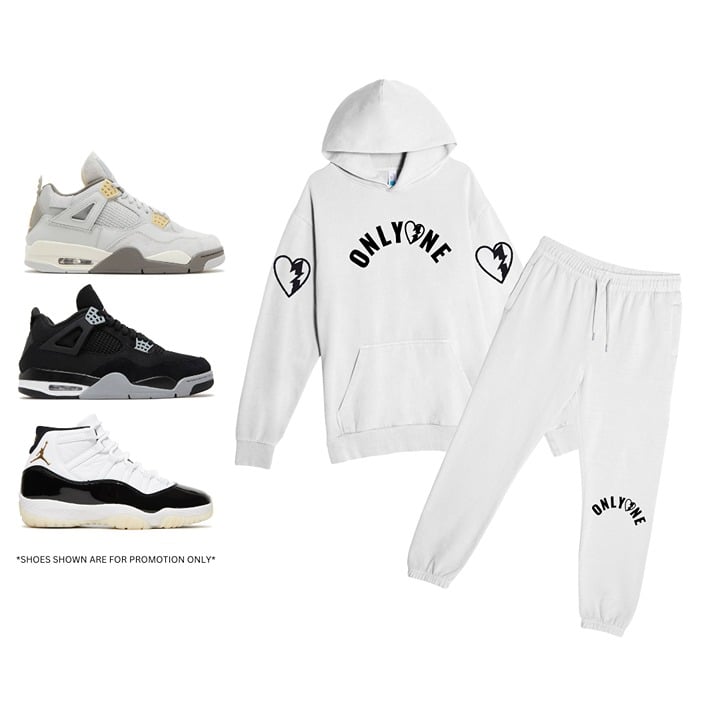 Only One Sweatsuit Grey To Match Air Jordan 11 4 Gratitude Craft Retro Tracksuit