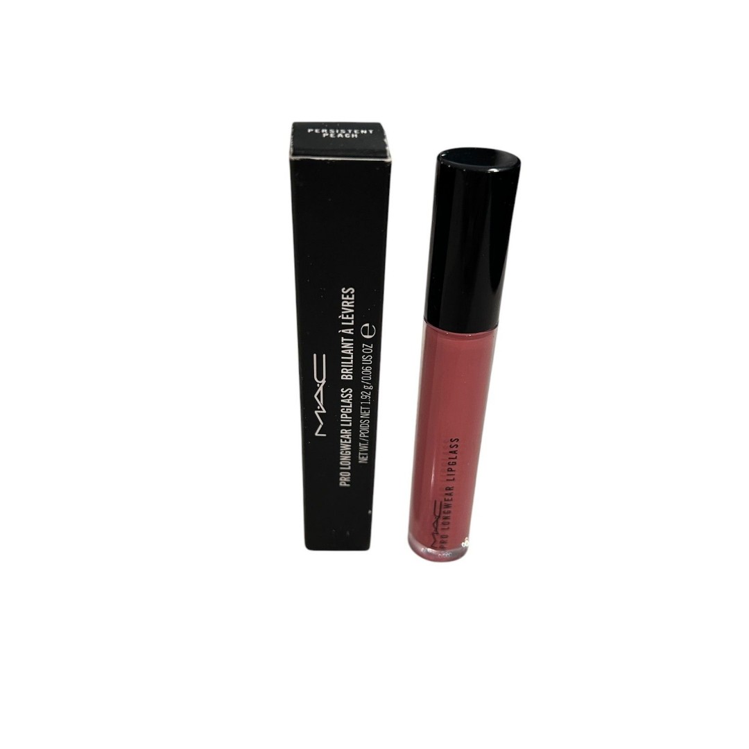 MAC Pro Longwear Lipglass PERSISTENT PEACH 1.92G/0.06 Authentic New