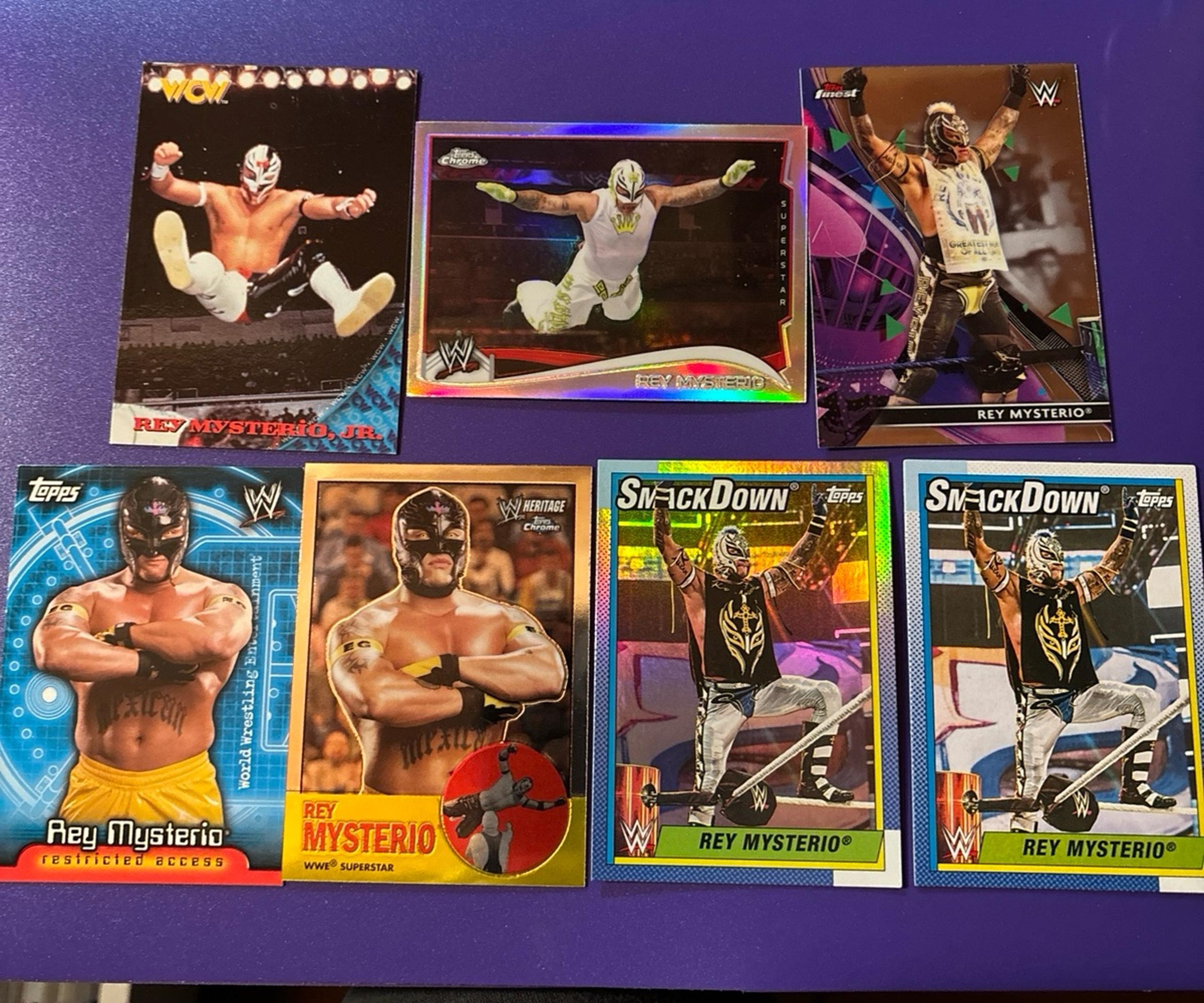 Rey Mysterio Jr Rookie card & Chrome Refractor Plus lot