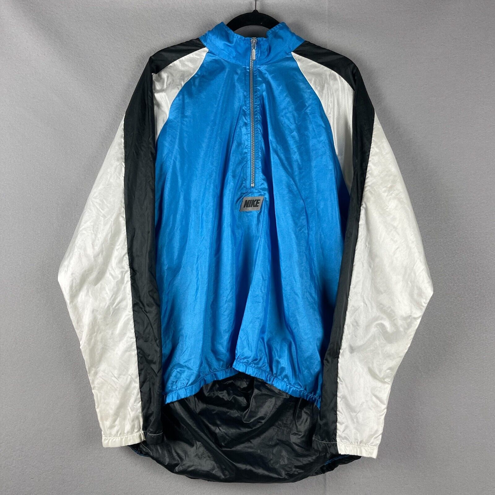 Vintage Nike Windbreaker Jacket Mens XL Half Zip Nylon Ventilated 80s 90s