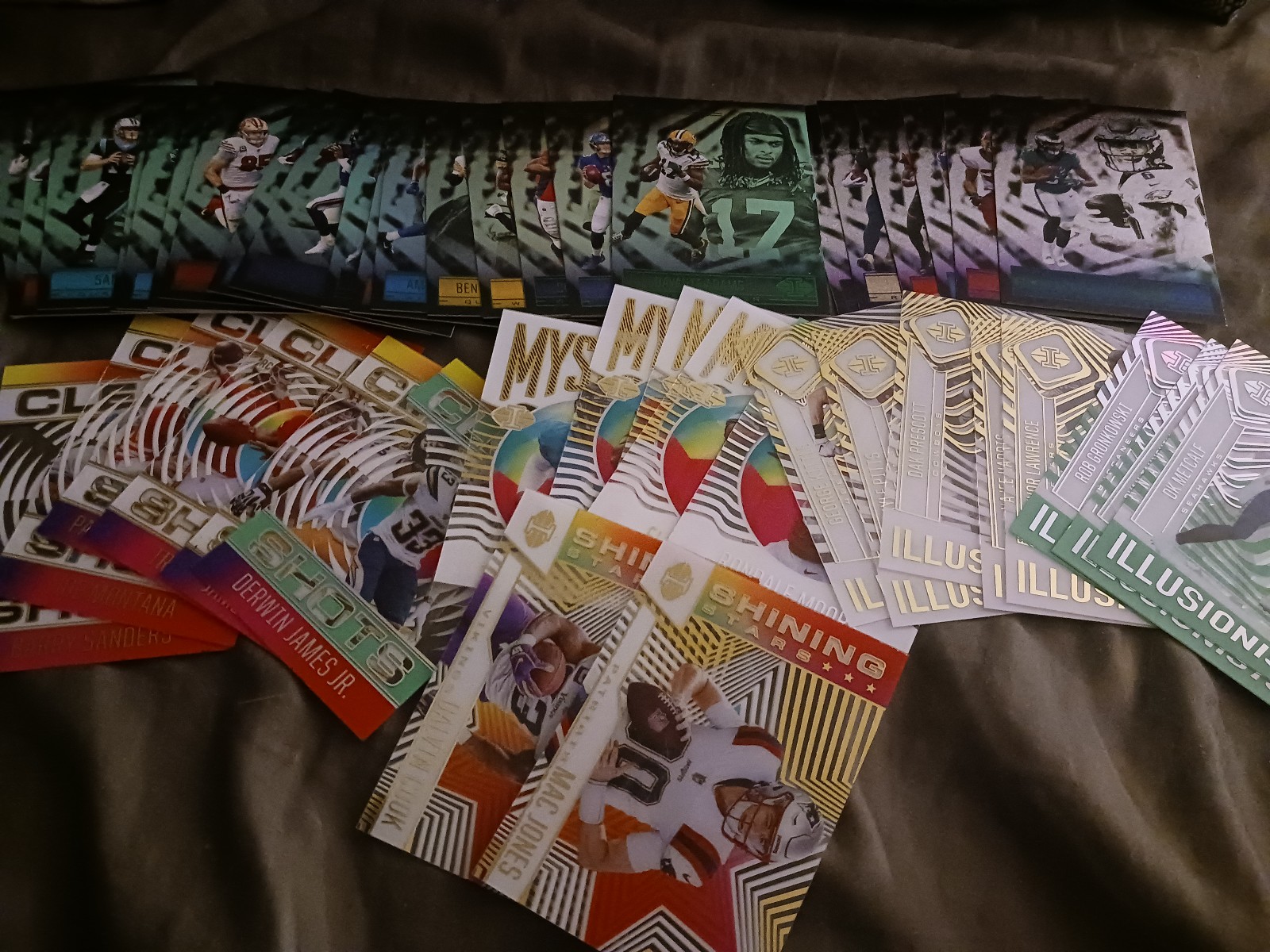 Panini illusions all inserts variants sp spp starlight green holo aciate mint