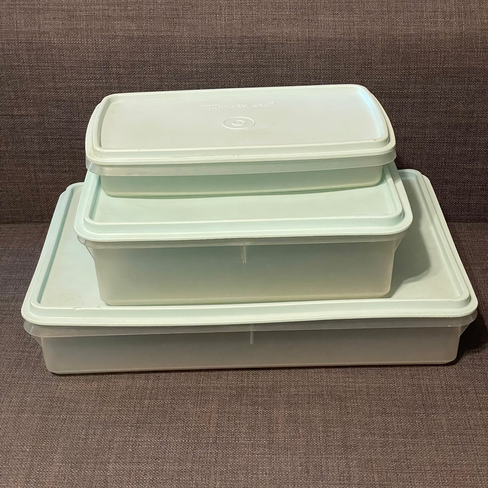 Vintage Tupperware Cold Cut & Snack Keepers Lot Of 3 In Mint Color