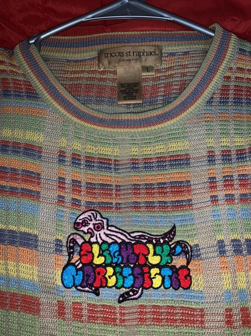 Slightly Narcisisstic Rainbow sweater