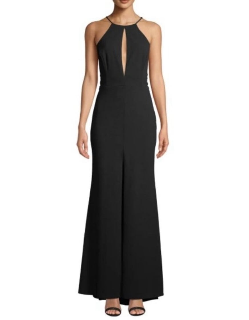 Jay Godfrey black floor length gown