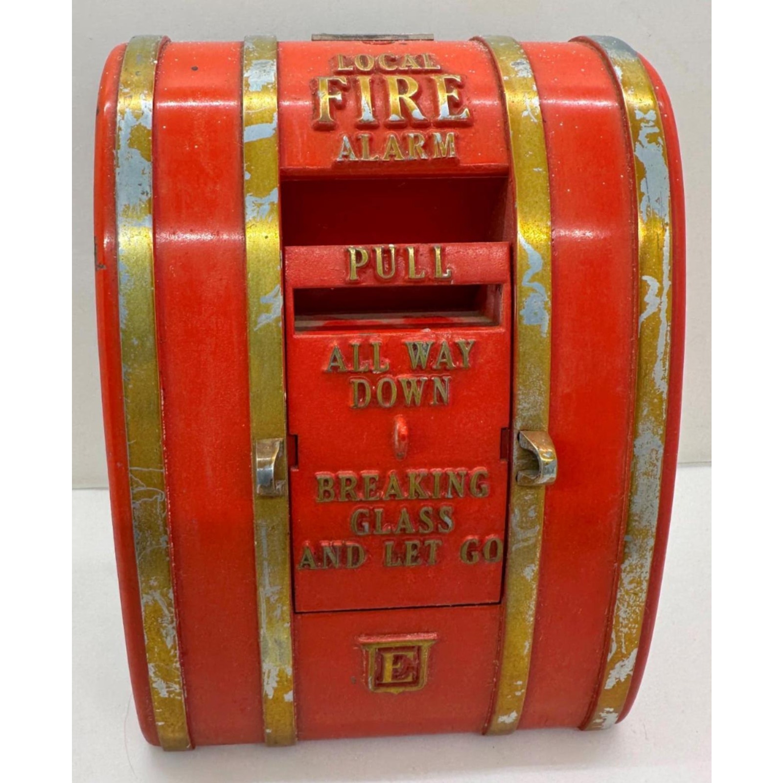 Vintage Edwards Local Fire Alarm Pull Down Station Size 8 x 5 No Glass