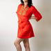 Vintage 1960's Embroidered Gossard Artemis Coral Dress - M