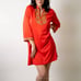 Vintage 1960's Embroidered Gossard Artemis Coral Dress - M