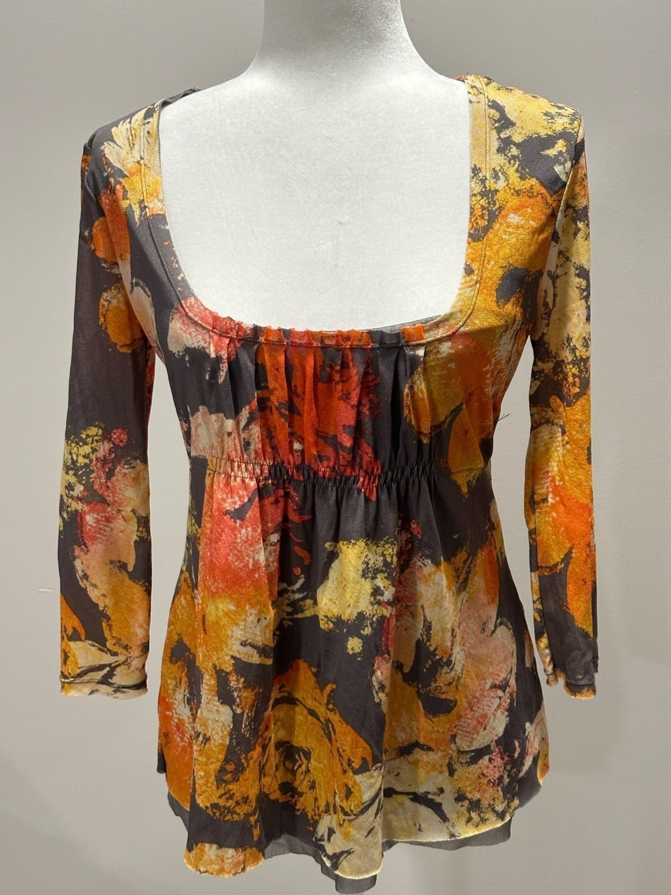 Calvin Klein Jeans Women’s Floral Pattern Blouse Size Small