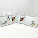 Crate and Barrel CB2 Appetizer/Snack Plates Oliver Collection Set of 4 2016/17