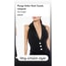 Vintage 1990’s After Five Evening Halter Neck Tuxedo Top