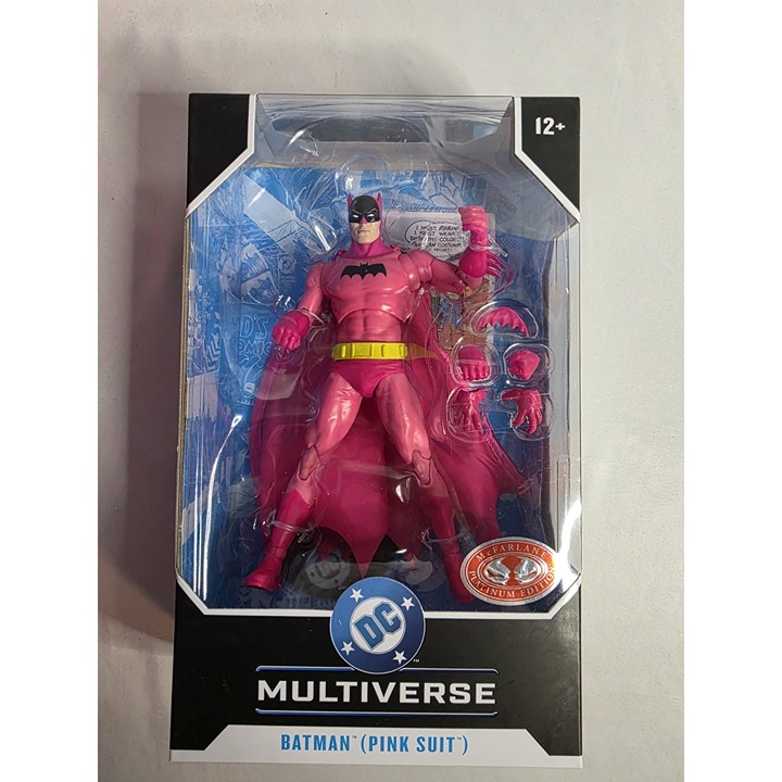 McFarlane DC Multiverse Batman Pink Suit Figure Red Platinum Chase Edition