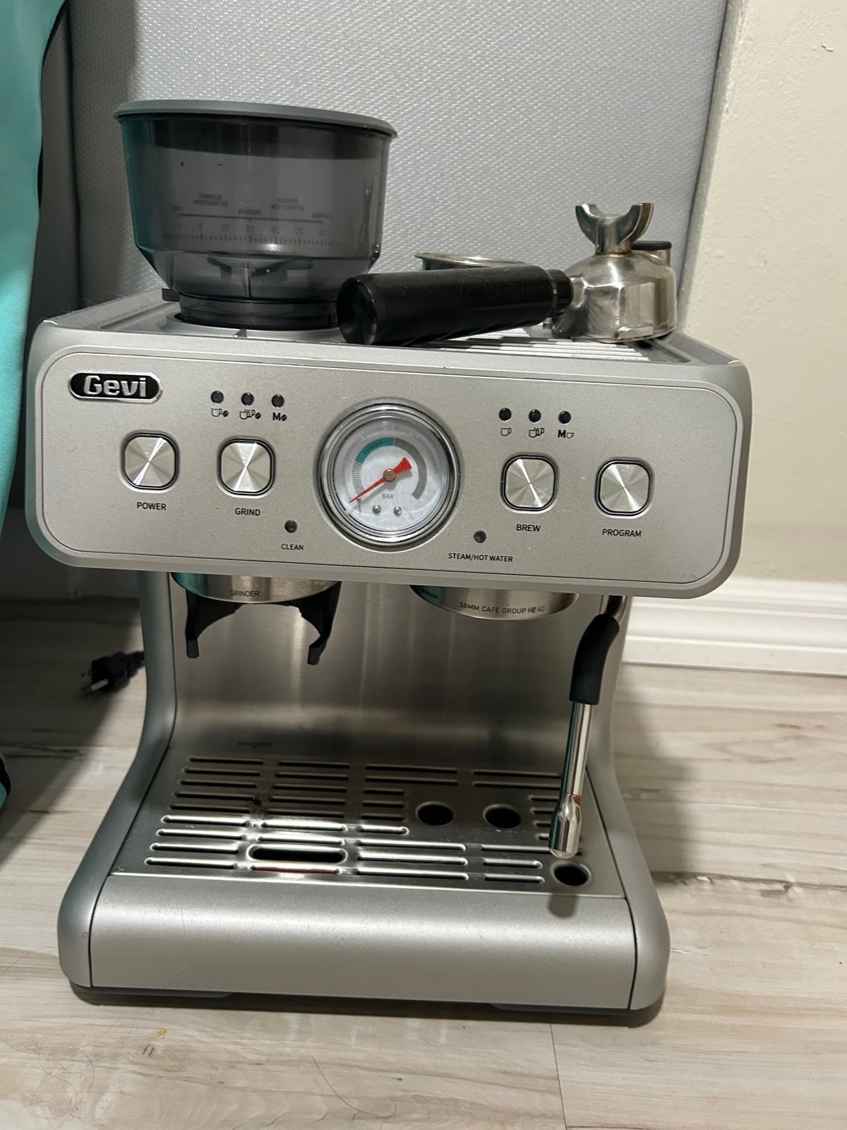 GEVI Dual Boiler Espresso Coffee Maker Machine GECME020DE-