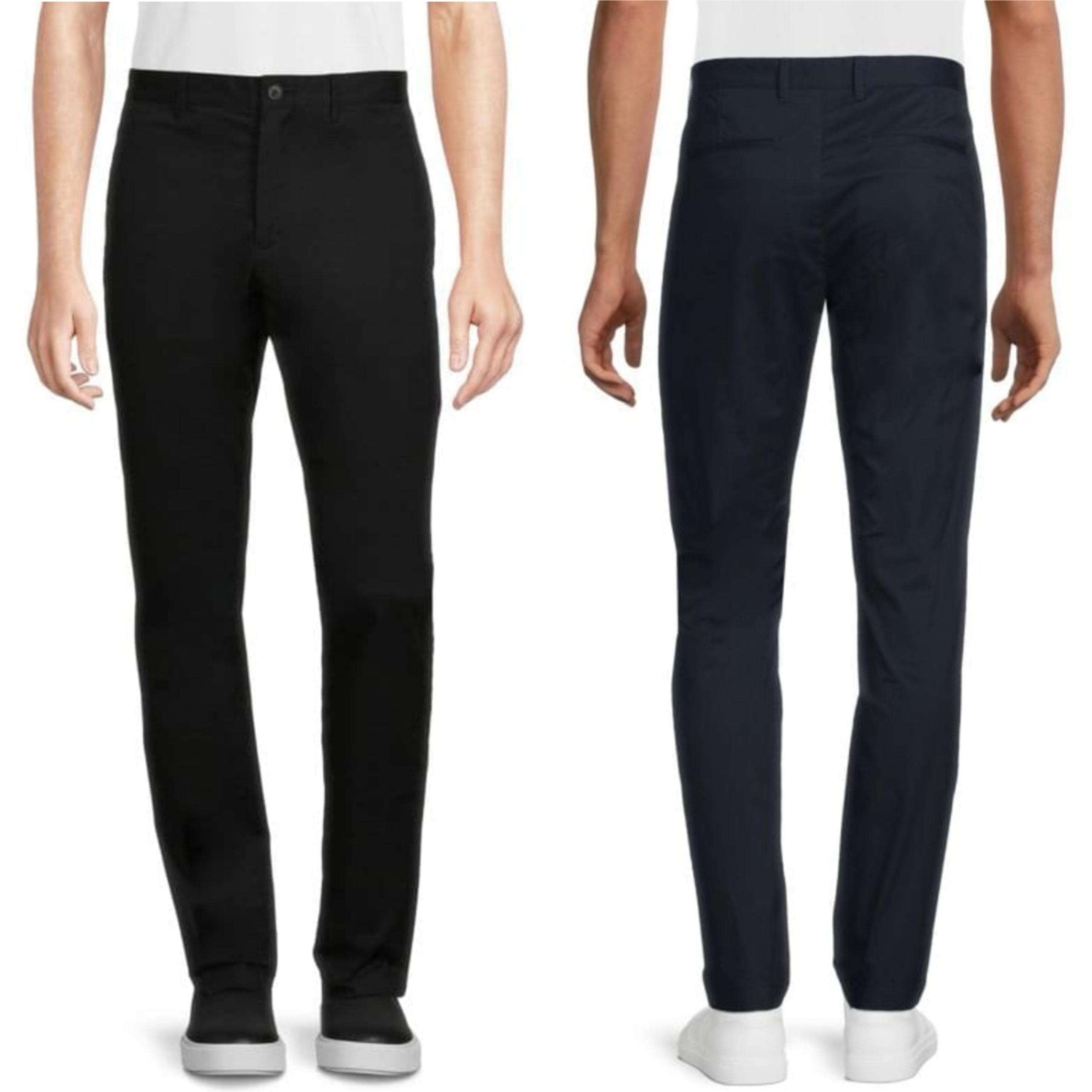 Theory Men’s Zaine SW Black Chino Stretch Pants