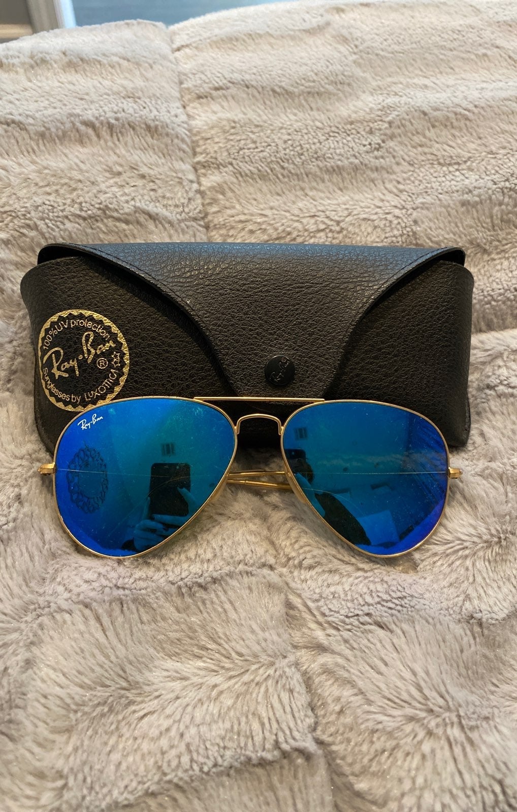 Blue Lense Ray Ban Sunglasses