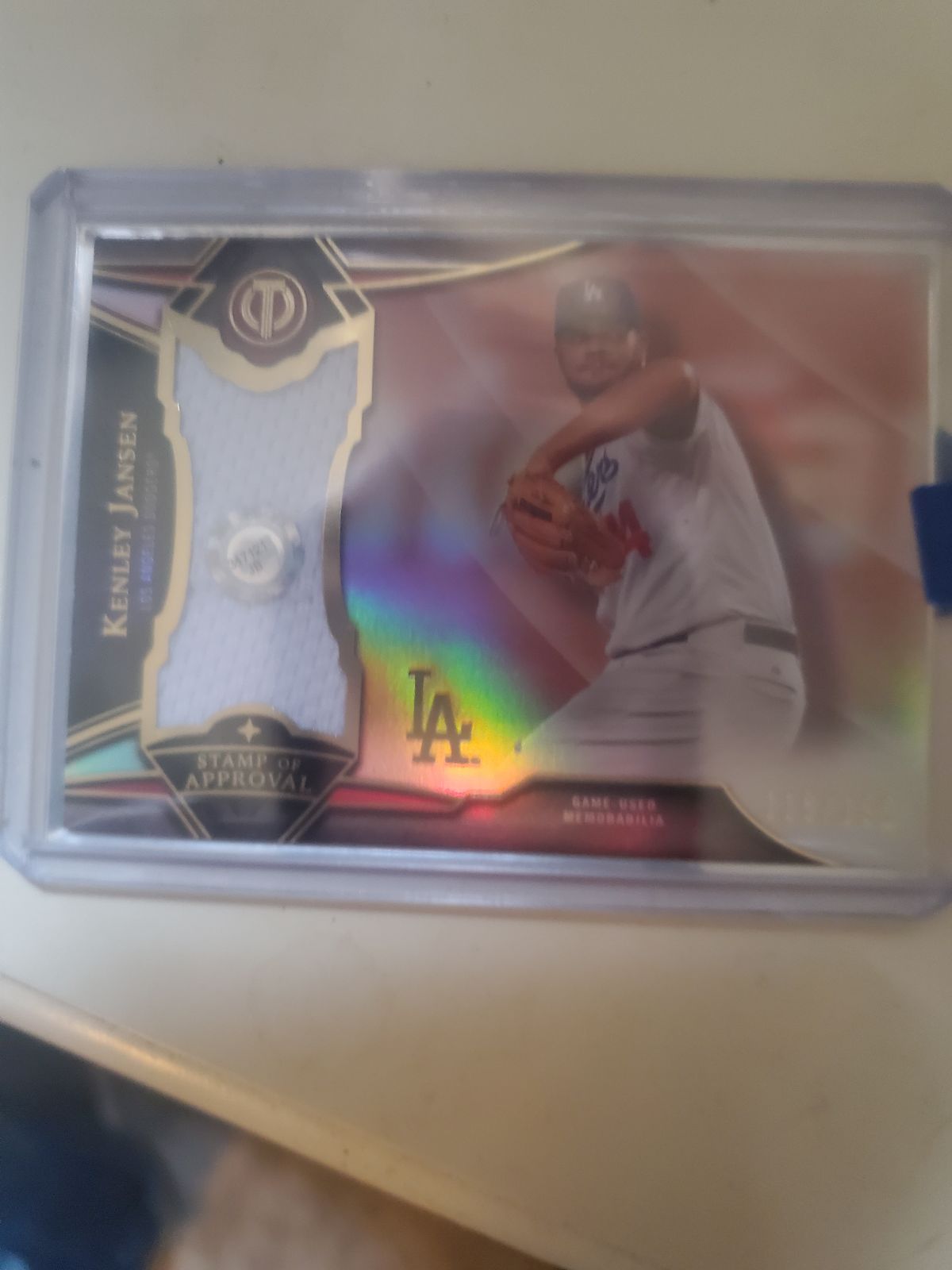 MLB kenley jansen 115/199 patch relic card