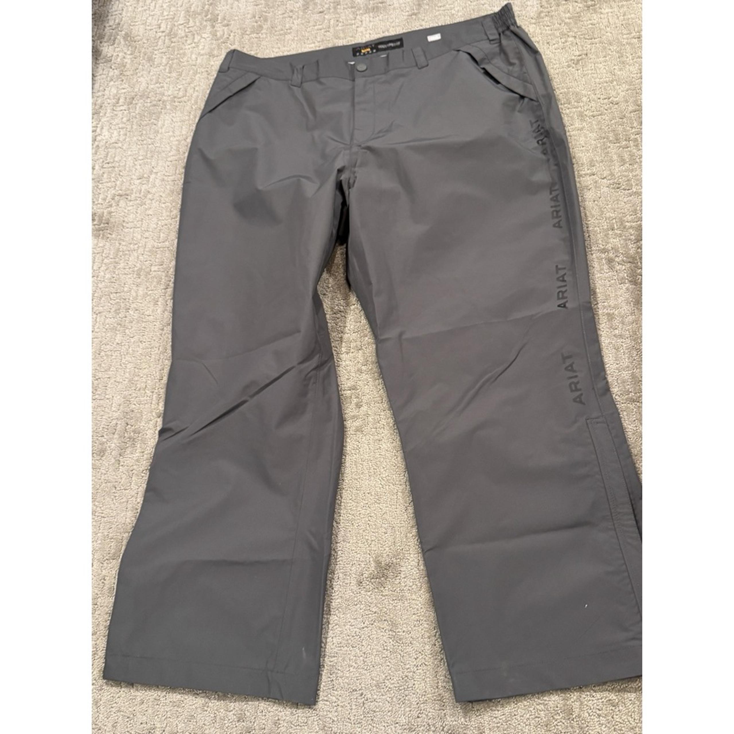 Ariat Pants Mens XX Large Gray Rebar Waterproof Rain Hiking Skiing Outdoors