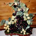 Asian Jade Grape Bonsai Tree Mid 20th Century Chinese Oriental Marble sculpture