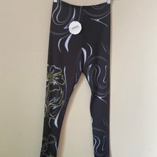 Maisie Wilen body shop leggings in Aura black size S