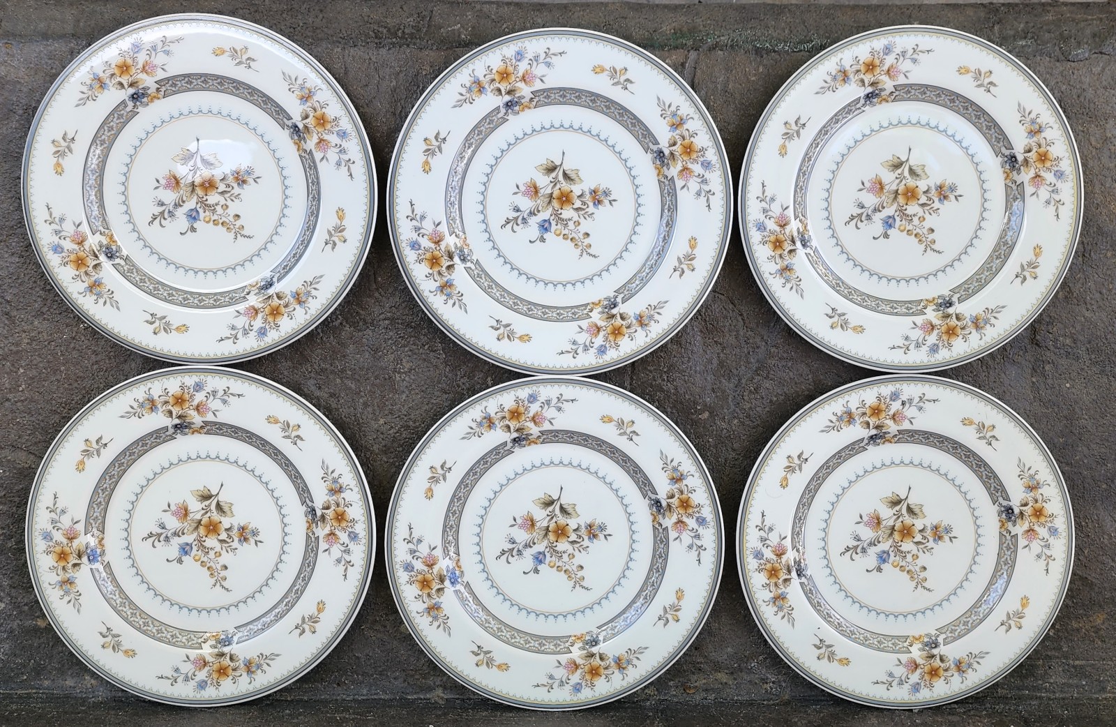 Vintage Mikasa Chippendale 6 Salad Plates