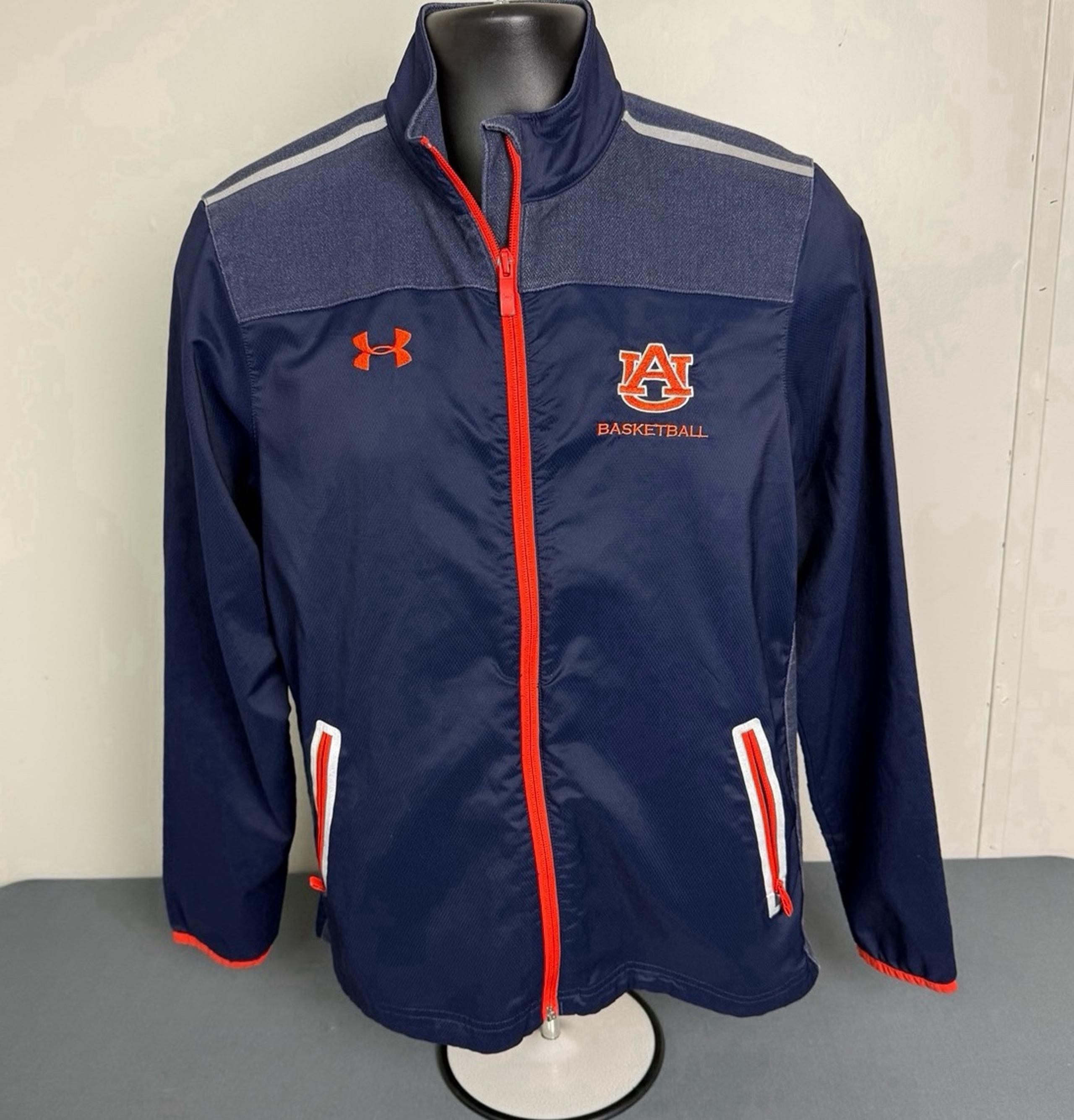 Auburn University Basketball Jacket Adult Medium Full Zip Under Armour Jacket