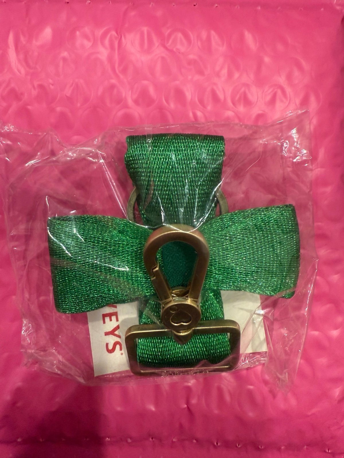 Harveys Lucky Day Clover Bow Keychain