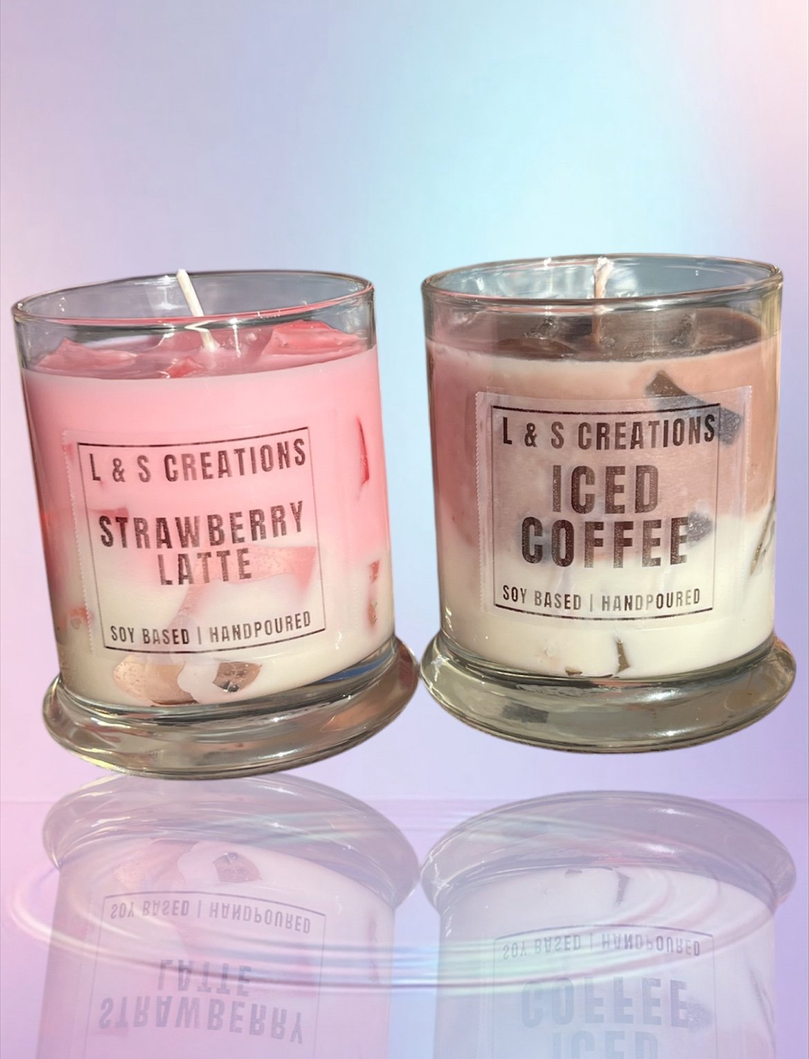 Iced Candles | Perfect gifts | scented candles | soy wax |